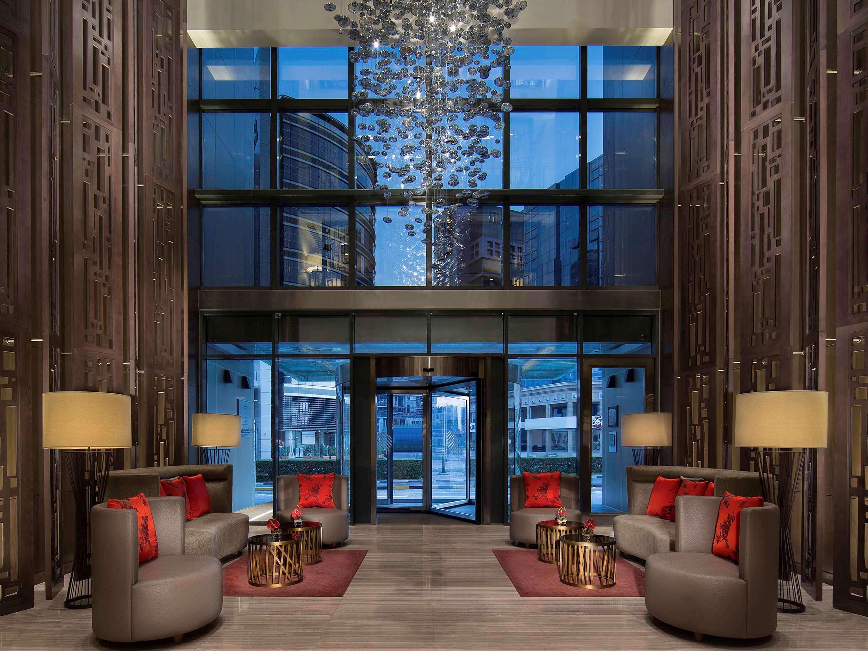Pullman Dubai Creek City Centre Residences Exteriér fotografie The lobby of the hotel