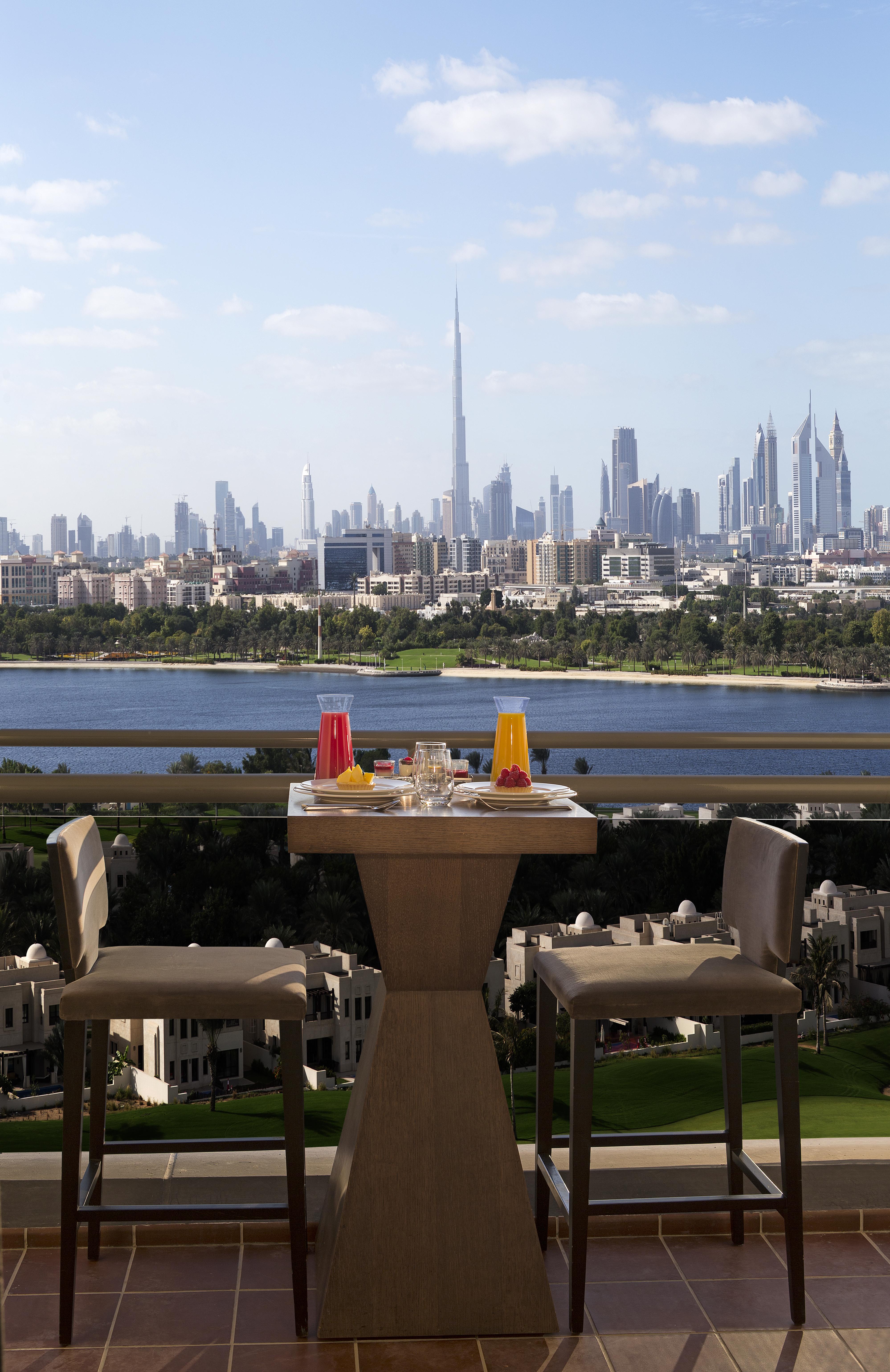 Pullman Dubai Creek City Centre Residences Exteriér fotografie View of Dubai from the hotel