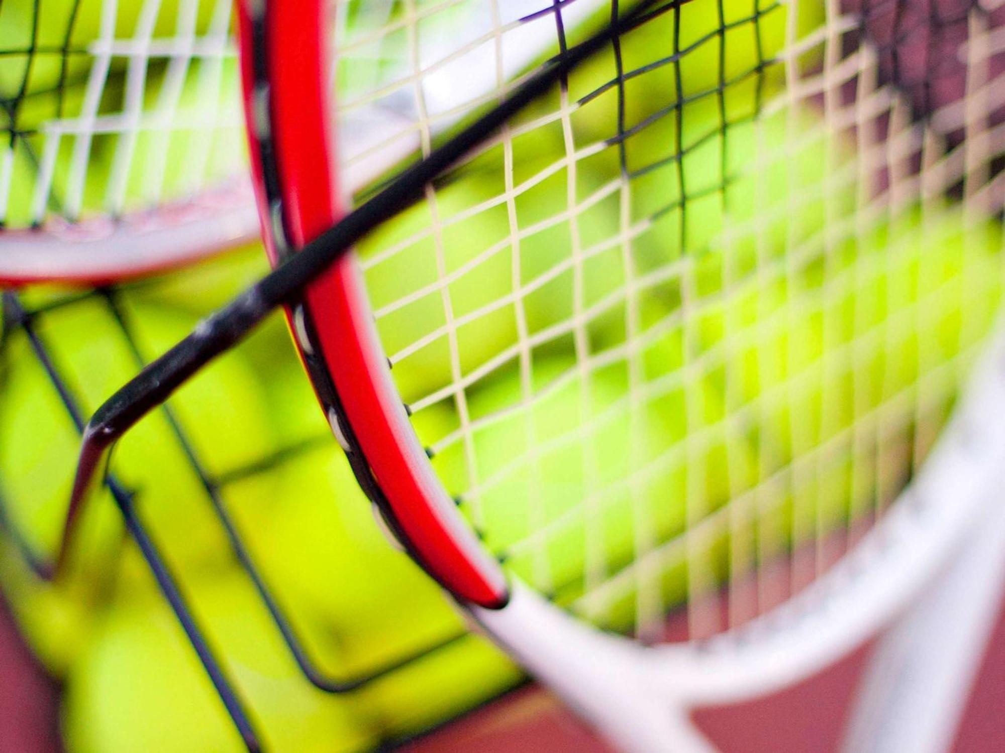 Pullman Dubai Creek City Centre Residences Exteriér fotografie Racket and ball