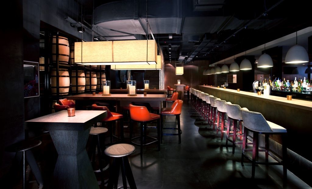Pullman Dubai Creek City Centre Residences Exteriér fotografie Interior of the bar